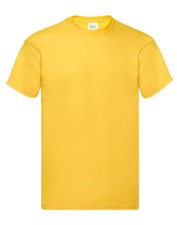 Fruit of the Loom Mens T-Shirts Plain 100% Cotton Short Sleeve T-shirt Tee Top