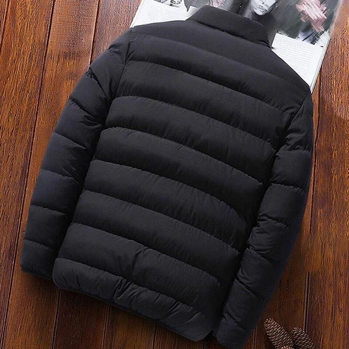 Abrigo ultraligero de invierno para hombre Chaqueta acolchada con capucha Abrigo de burbujas Chaqueta de plumón de pato - Imagen 6 de 21
