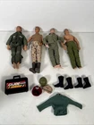 Vtg 1990s GI Joe Action Figure Doll Lot Jointed Soldier Vest Camo Boots Ace Hats