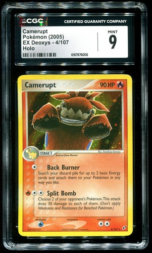 Camerupt graded CGC 9 for sale on eBay