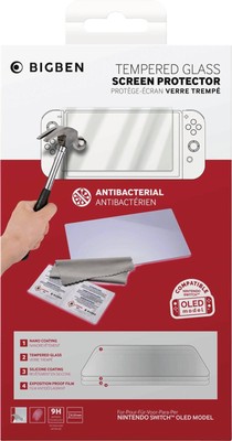 Bigben Schutzglas Switch Screen Protection OLED Hartglas Bildschirmschu. B Ware