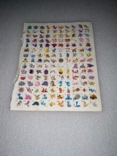 Pokemon Trainer strategy guide Red Blue and Yellow Complete Sticker Sheet only