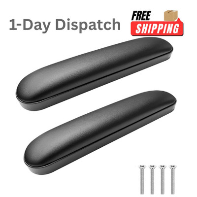 Wheelchair Armrest Pads 1 Pair Replacement Accessories Universal Fit Black