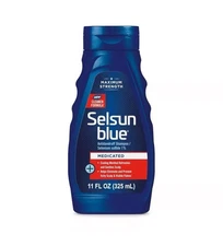 selsun blue medicated maximum strength dandruff shampoo, 11 fl oz.