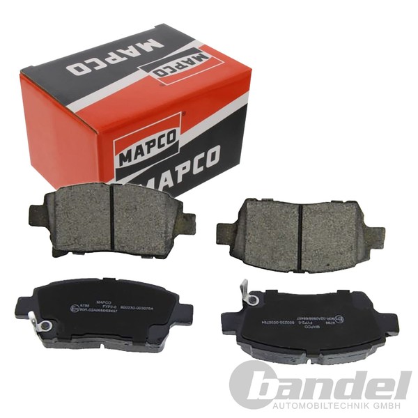 Mapco BremsbelÄGe Satz Vorne Passend FüR Toyota Celica Corolla IQ MR2 Prius Yari-image