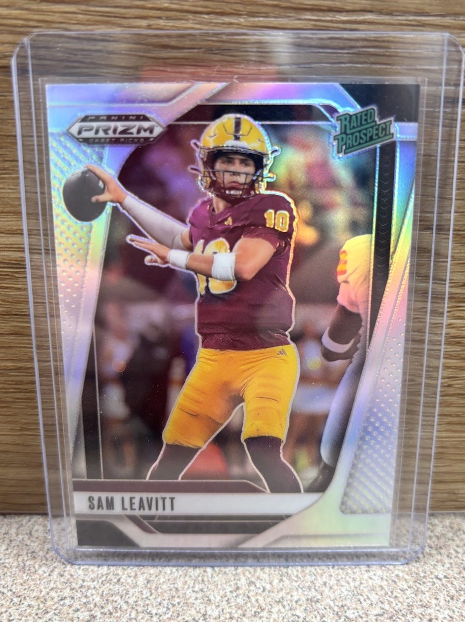 2025 Panini Prizm Draft Picks 🔥 Sam Leavitt #6 Rated Prospect Silver Refractor