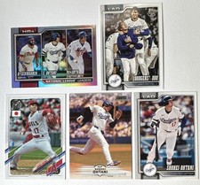 Topps Shohei Ohtani Dodgers/Angels Topps 75 5 Card Lot 2023-25 ref 99