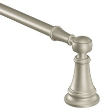 Moen Weymouth 18" Towel Bar Brushed NICKEL YB8418BN Traditional Bath Hardware