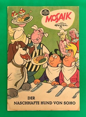 WIPA Original Mosaik Digedags Nr. 70 Der naschhafte Hund von Soho 1962 Z. 2-3