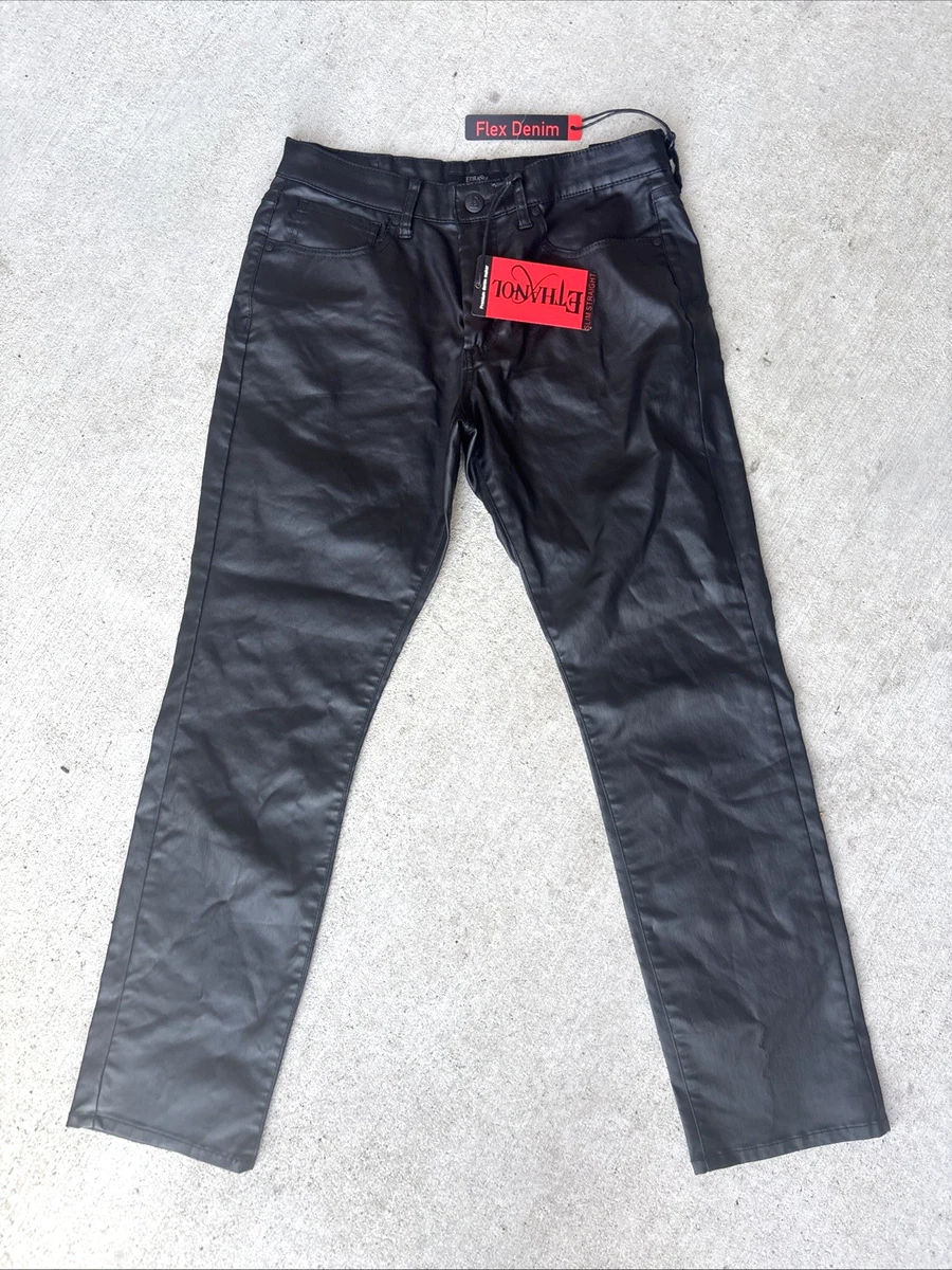 Faux Leather Pants for Men in 32 Inseam for sale | eBay
