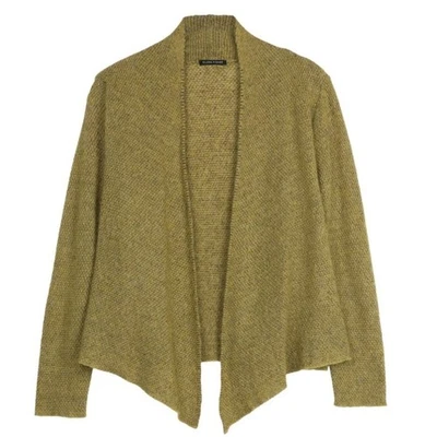 Eileen Fisher Mohair Cashmere Web Cardigan Womens Small Wool