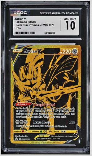 Zacian V graded CGC 10 for sale on eBay