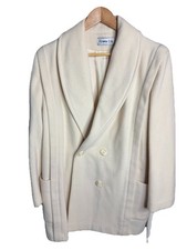 Vintage Herman’s Kay Woman’s Size XL Cream  100/ wool coat
