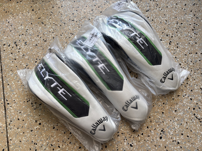 SET OF 3 CALLAWAY ELYTE FAIRWAY WOOD HEADCOVER HEAD COVER - w/ adj