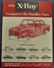 1958 Rambler American X-Ray Catalog Brochure Nash AMC Excellent Original 58
