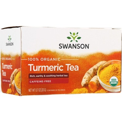 Swanson 100% Organic Turmeric 20 Tea Bag(s)