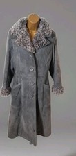 Cappotto invernale lungo afgano vero vintage Penny Lane taglia small retrò caldo elegante 