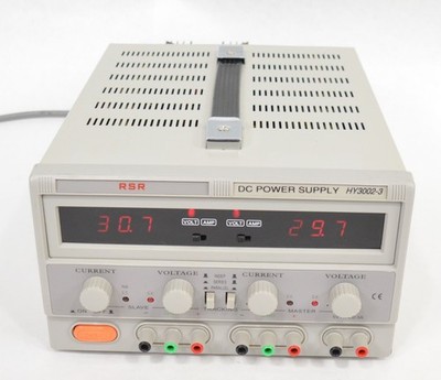 RSR HY3002-3 Triple Output Variable DC Power Supply 0-30V / 2A 5V / 3A