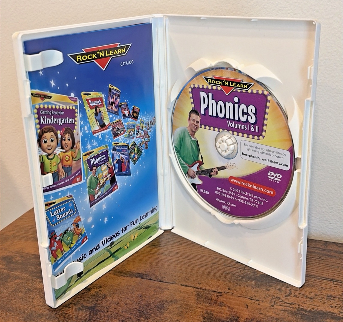 Rock N Learn - Phonics 2-Pack (DVD, 2003, 2-Disc Set) for sale