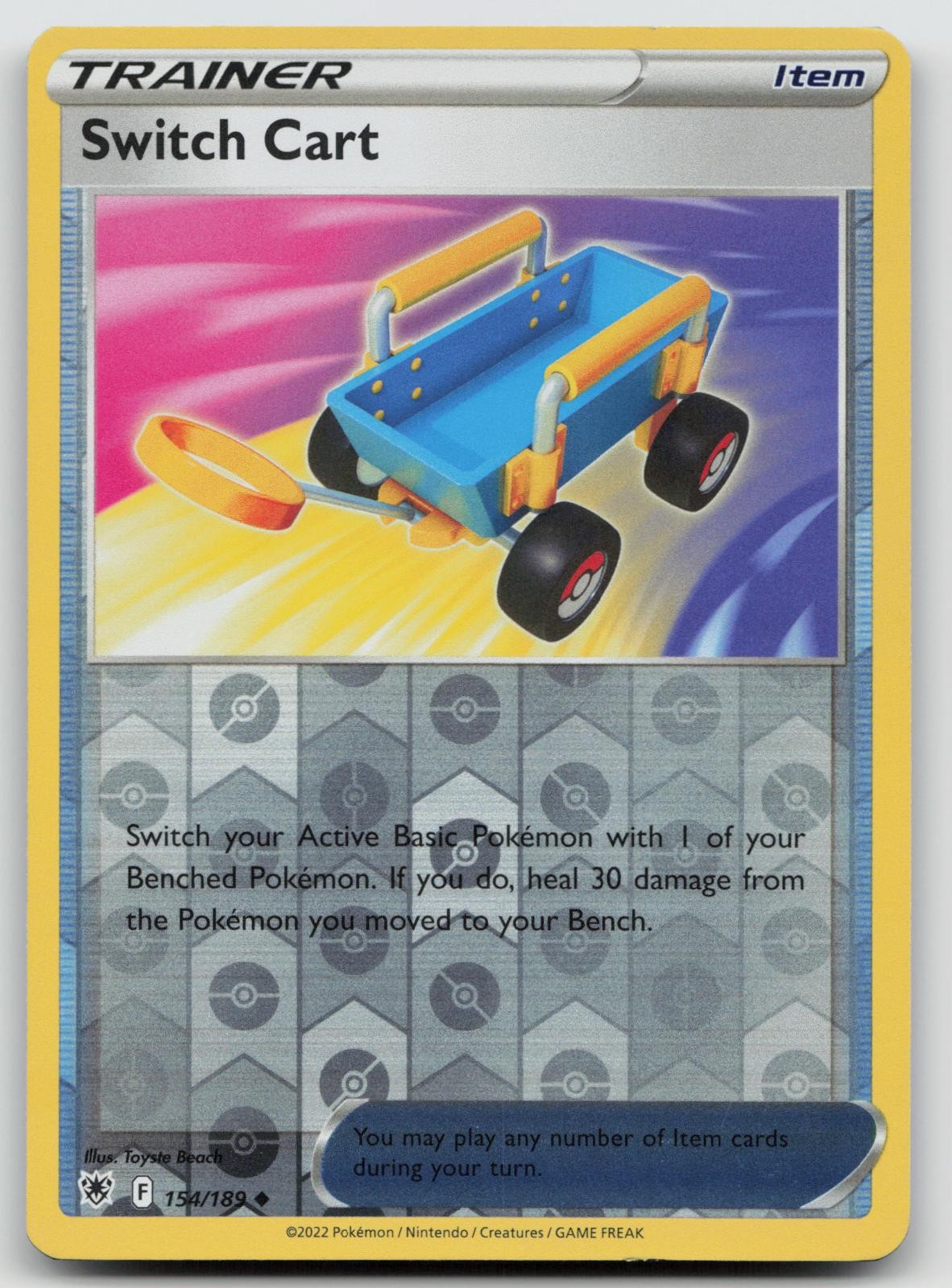 Switch Cart 154/189 Reverse Holo LP Astral Radiance Pokemon