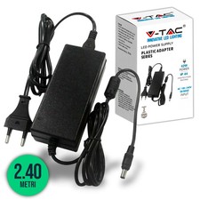 Alimentatore Strip LED 42W 12V IP44 Nero V-TAC VT-23043