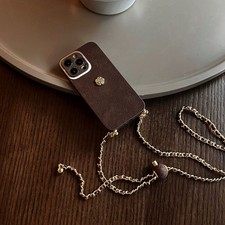 For iPhone 15 Pro Max 12 11 XS Heart Crossbody Lanyard Soft Case Cover
