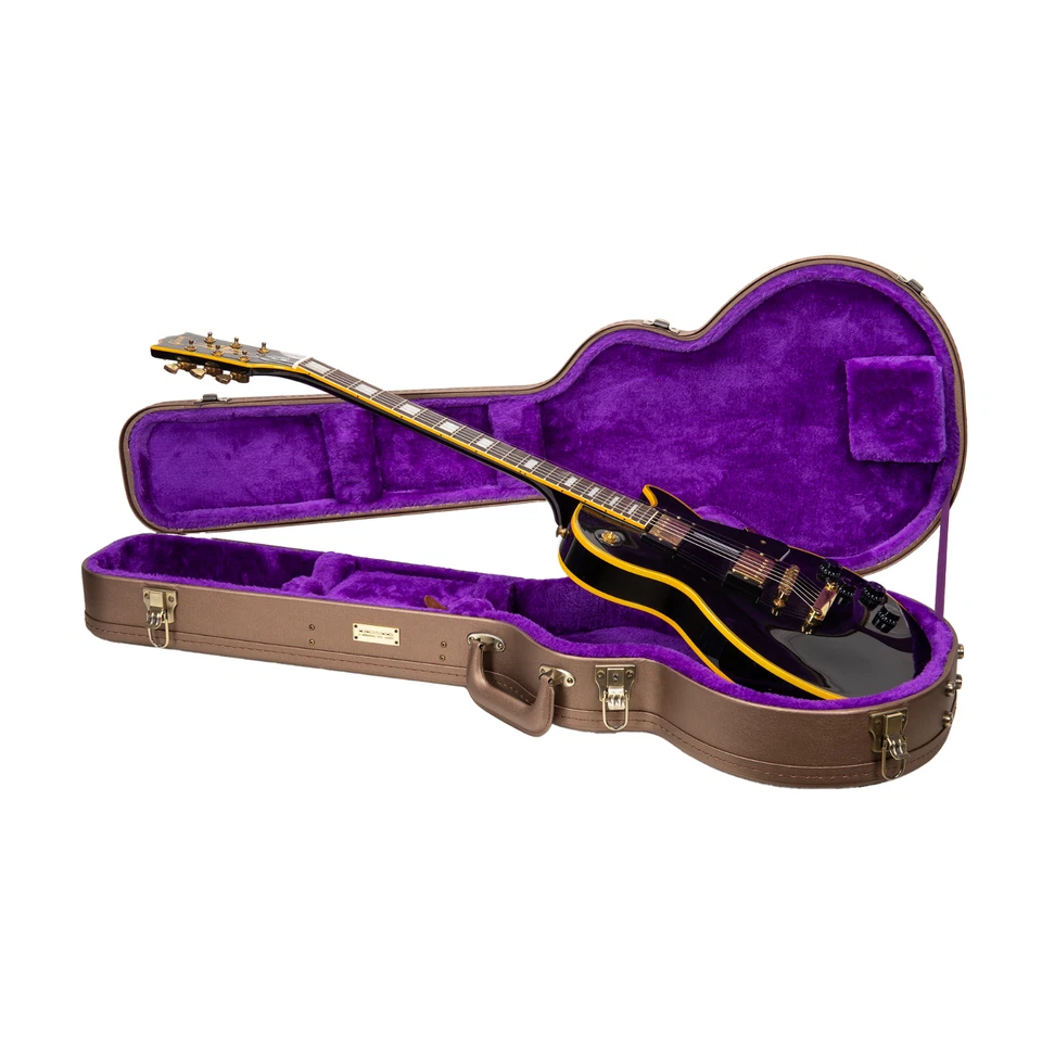 Crossrock Designer Series-Funda de madera para Les Paul Electric Guita-Marrón chocolate Foto 3 de 4