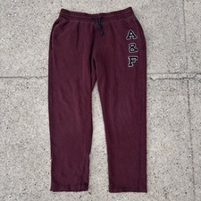 VTG Y2K Abercrombie Fitch Sweat Pants Men's Medium Wide Straight Leg Baggy Fit