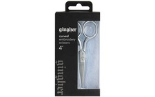Curved Embroidery Scissors 4"-with Leather Sheath