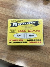 Arrow No.T-75 5/8” Staples 1000 Count