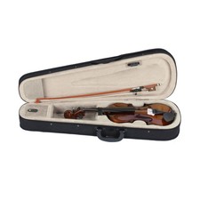 New 1/4 Size Acoustic Violin Case with Bow and Natural Rosin For Kids Gift NEW
