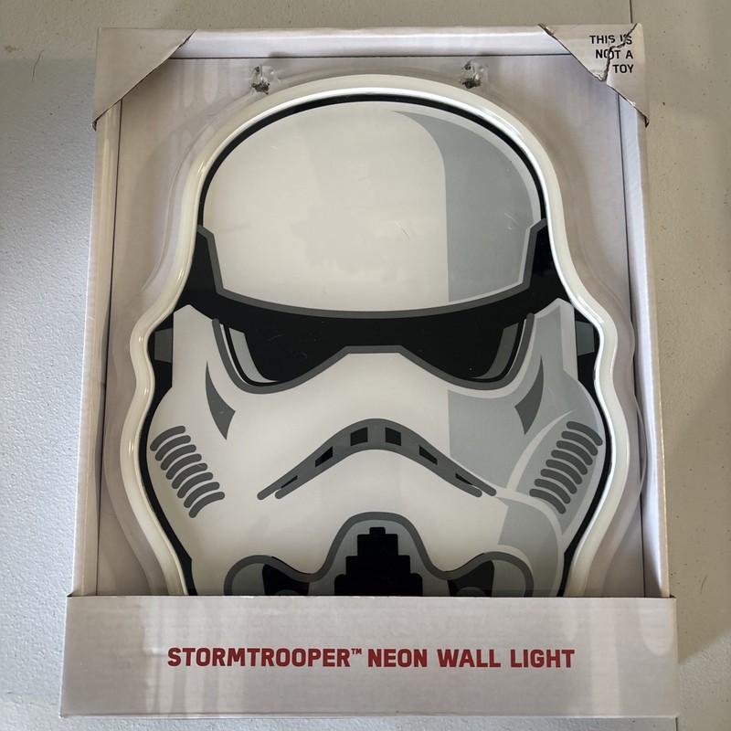 Star Wars Stormtrooper Neon Light Wall Decor USB Powered Player Room