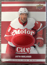 2025-26 Red Wings Centennial Justin Abdelkader #MCM-JA Motor City Mem