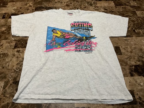 RARE Vintage “SKIING IS BELIEVING” Oneita Men’s XL T-Shirt Water Ski F.H. Davis