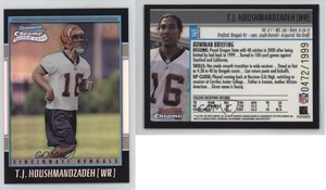 2001 Bowman Chrome Rookie Refractor /1999 TJ Houshmandzadeh #145 Rookie RC