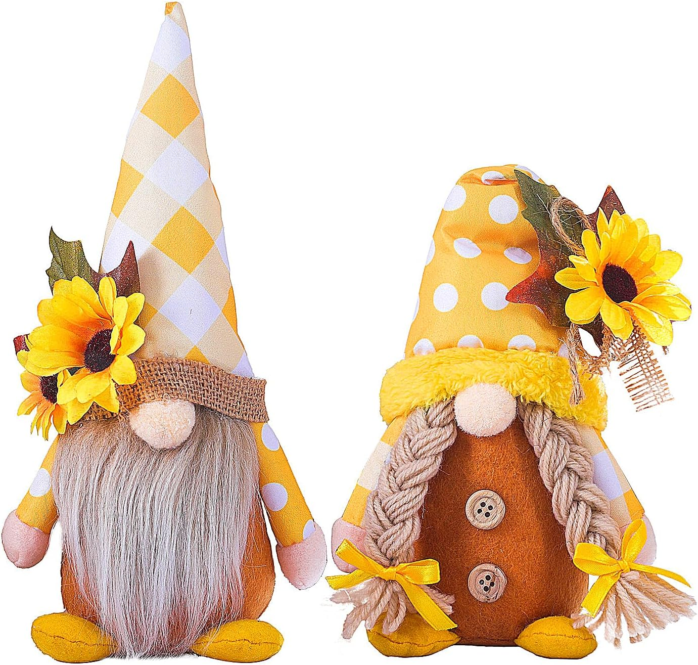 Sunflower Spring Gnomes Decorations for Home, Tomte Gnomes Decor Set for Holiday