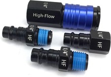 Dynamic Power 4 Piece High Flow Aluminum Female coupling Connector Kit