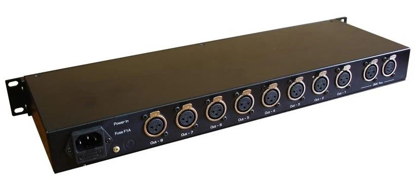 Blizzard Lighting Pipeline  /  8-Way DMX Distributor with 2 Inputs and 8 Outputs - Image 3 of 3