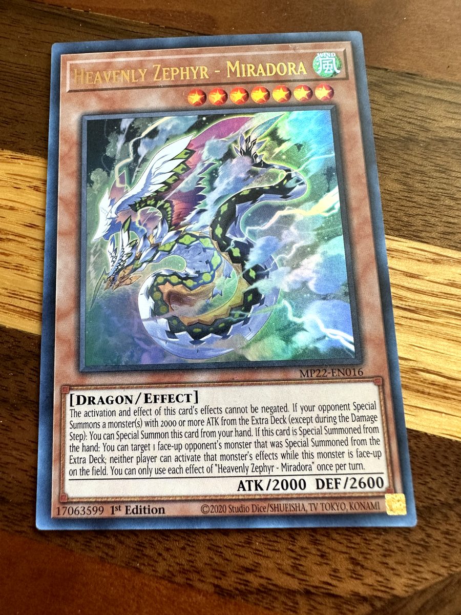 Heavenly Zephyr - Miradora MP22-EB016 1st Edition Ultra Rare NM +