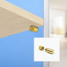 Stylish Gold Shelf Support Studs Pegs for Furniture and Cabinets (5pcs)