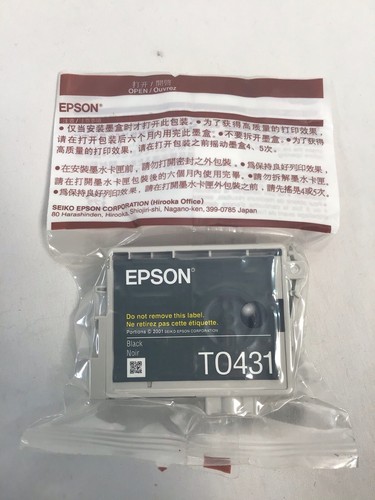 Cartucho de tinta negra Epson T0431 - la caja está abierta la tinta está en paquete sellado - Imagen 6 de 7