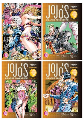 ジョジョの奇妙な冒険 Part4 Part5 Part6 文庫本セット JoJo's Bizarre Adventure Part 5 - Golden Wind Series 4 Books