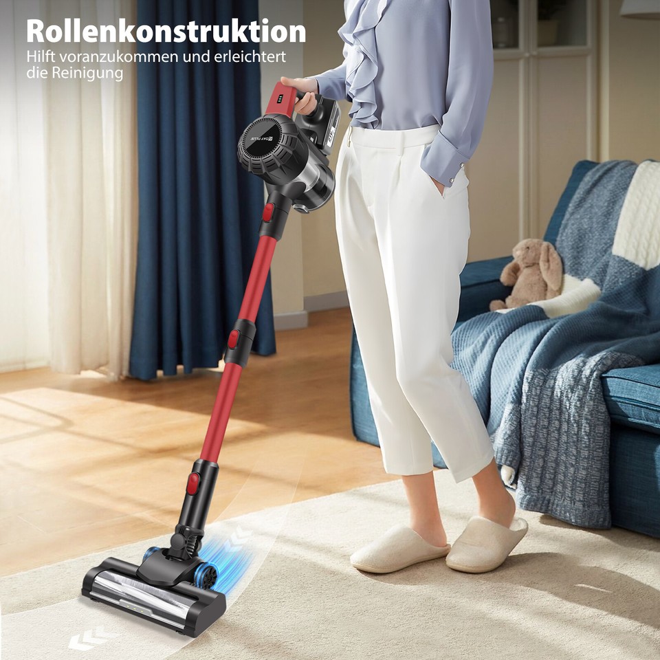 Avalsor Akku Staubsauger 580W - 65min Laufzeit Mit Staubabstreifer