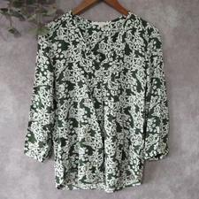 fun 2 fun Stitch Fix Womens  Small Multicolor Floral Print Top Blouse Casual