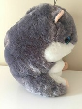 Extra Large Hamster Plush 13'' Soft Stuffed Animal Grey Toy by Nanco. NEW