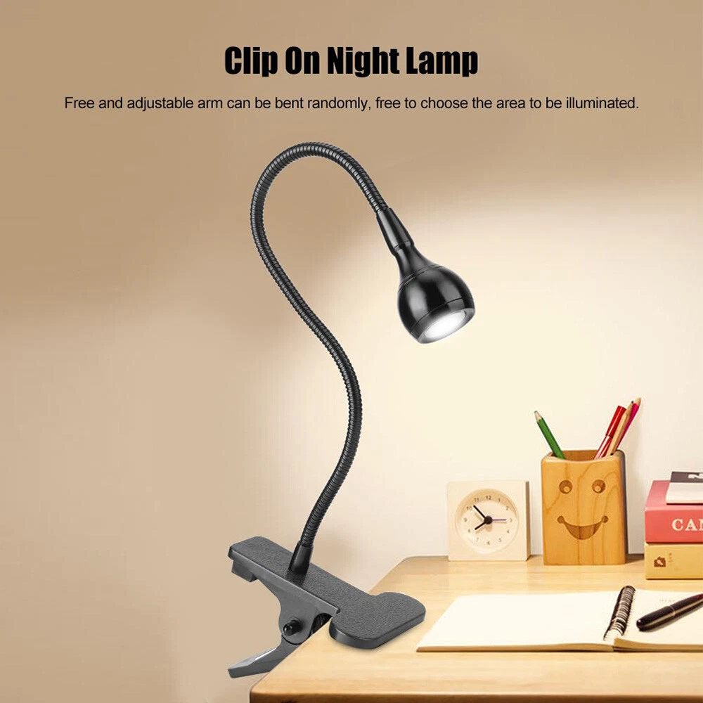 Bed reading hotsell light clip on