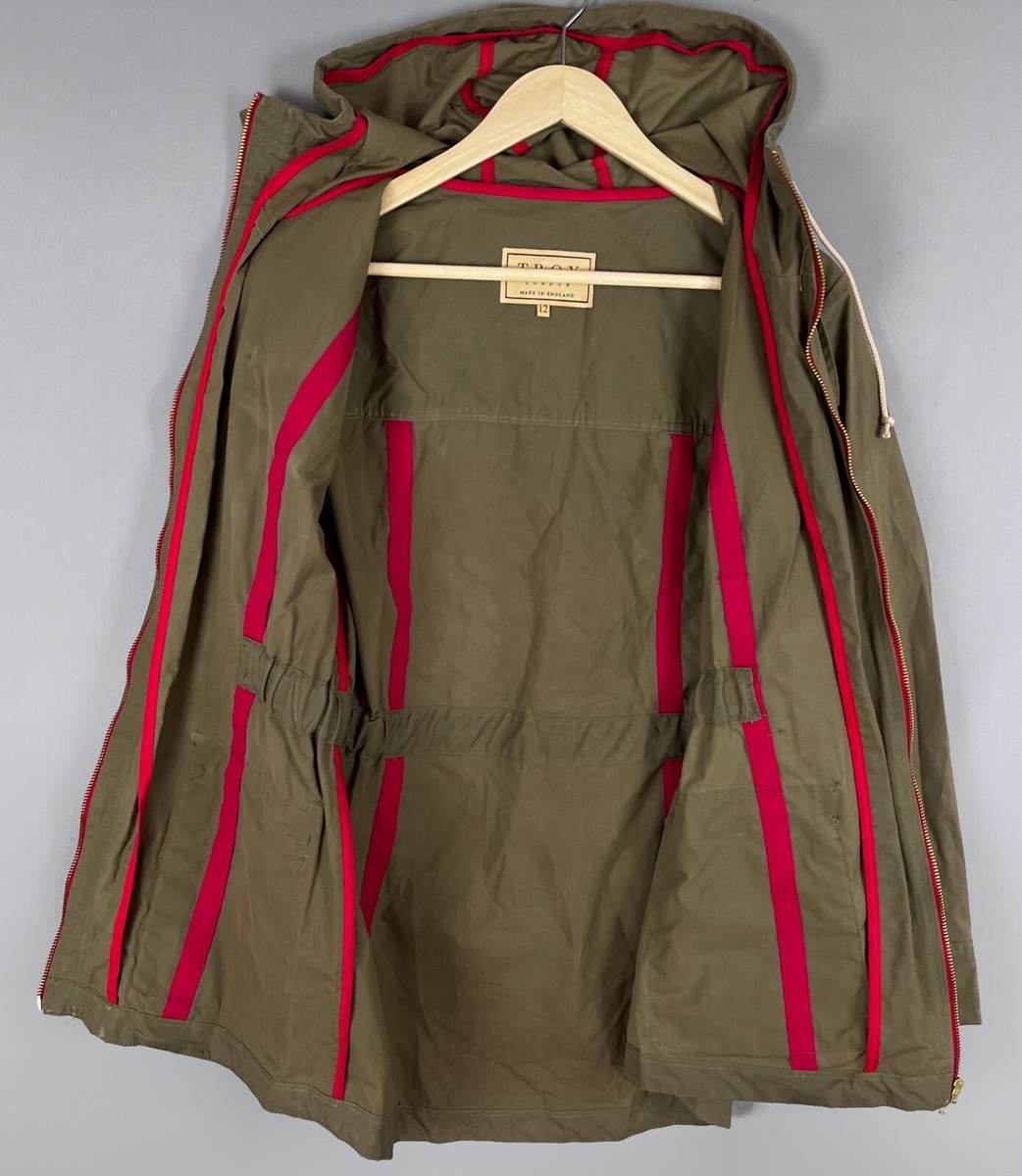 TROY LONDON Summer Wax Parka Jacket KATE Royal PRINCESS Khaki