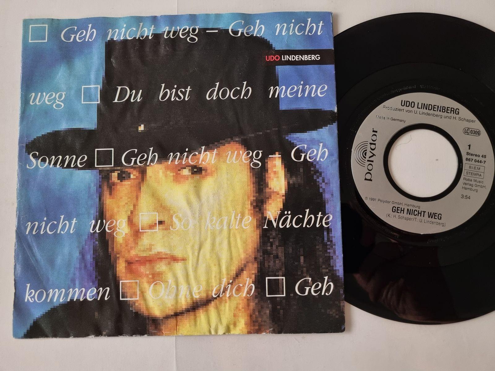 7"" Single Udo Lindenberg - Geh nicht weg Vinyl Germany/ COVER SCHLECHT