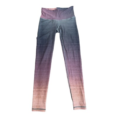Niyama Sol Barefoot Magic Hour Purple Ombré Yoga Leggings Womens size Small