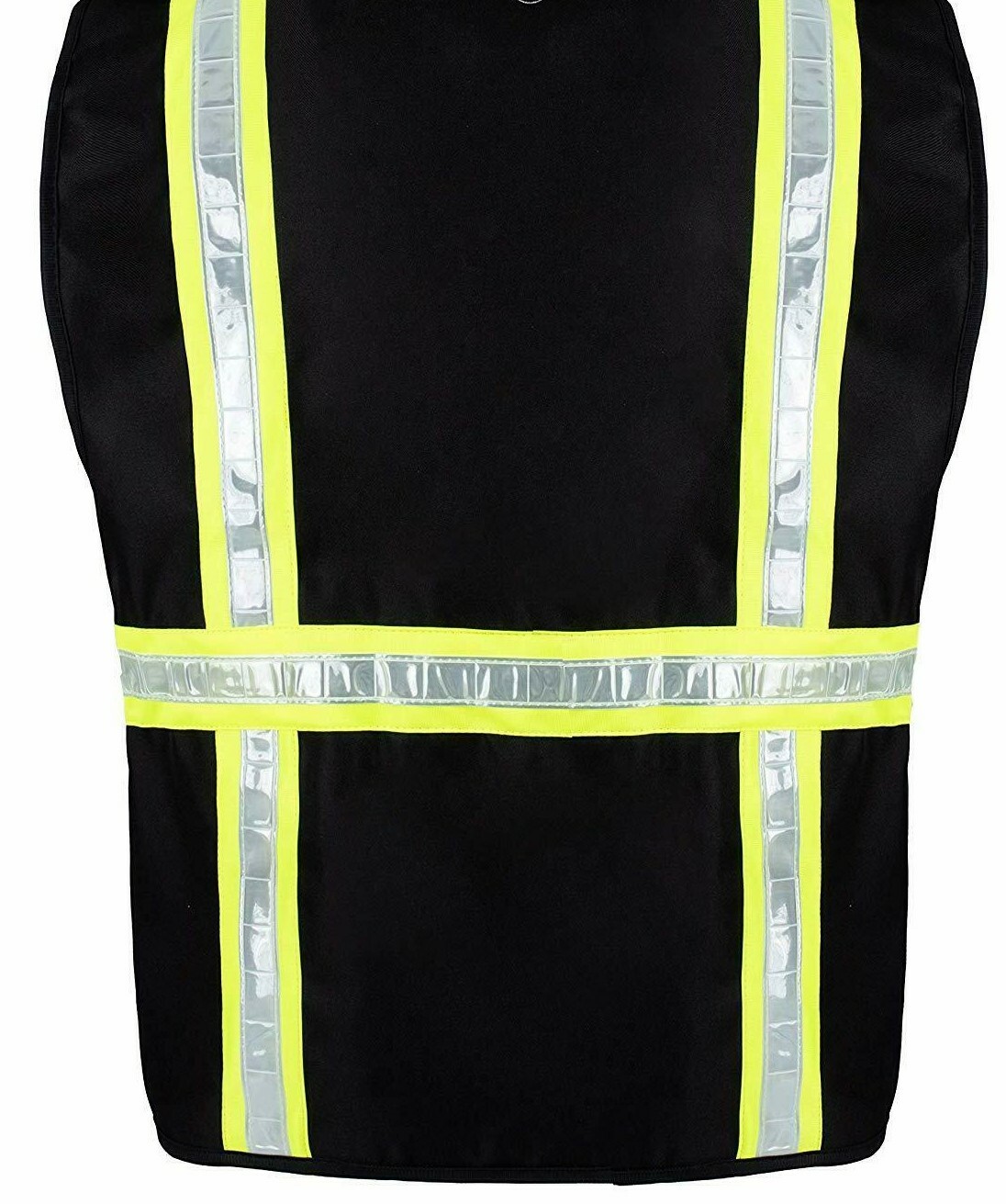 Black Safety Vest with 4 Front Pocket Small - 2XL -FX two tone | eBay